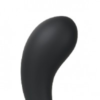 Anal Plug with Single Cock Ring Silicone Black